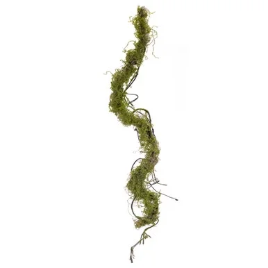 Set of 6 Green Moss Vine Plastic Garland 39”