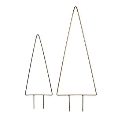 Set of 8 Bronze Unique Iron Tree Form Artificial Rustic Stake, 30.5″