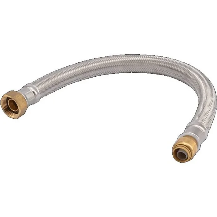 SharkBite 1/2″ x 3/4″ FIP, 18″ Braided Flexible Water Heater Connector