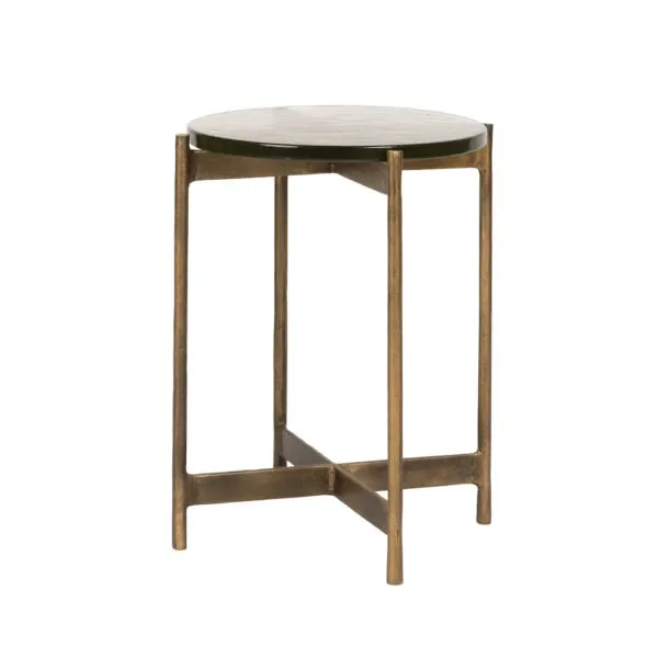 Silas End Table in Refined Brass – AT9274-CTG/RBF