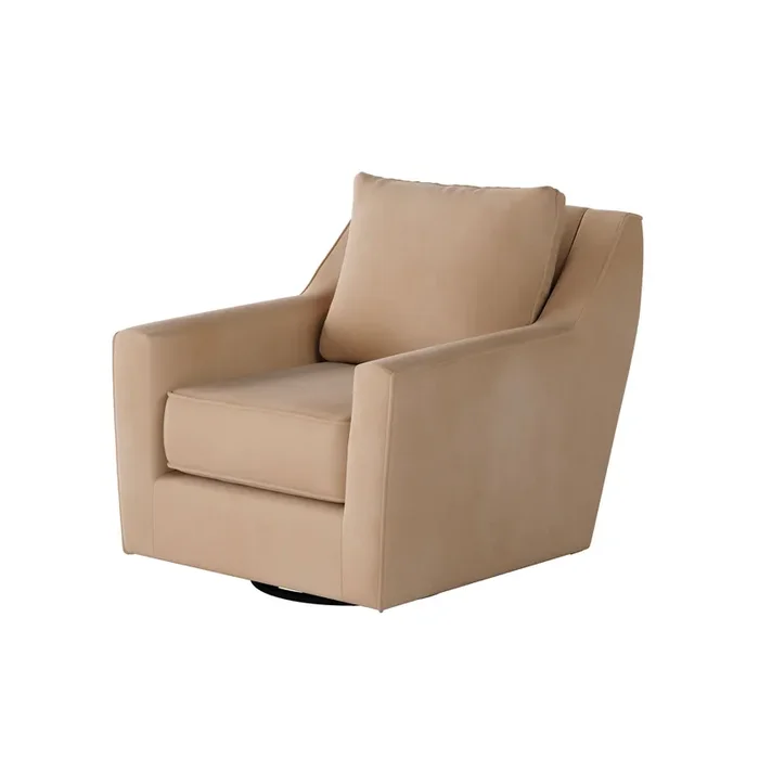 Southern Home Furnishings – Bella Blush Swivel Glider Chair in Mauve – 67-02G-C Bella Blush-MTO