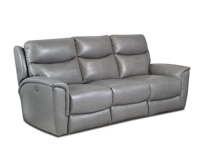 Southern Motion – Ovation Power Headrest Double Reclining Sofa in Fog – 343-61P