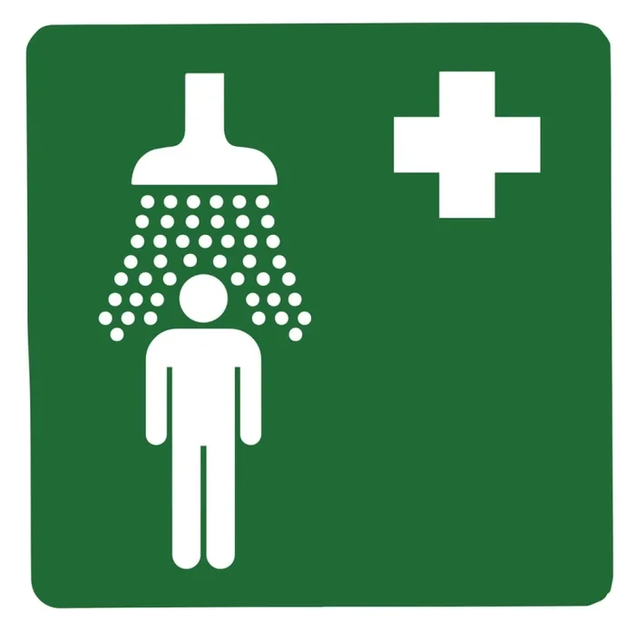 Speakman Safety Shower Sign