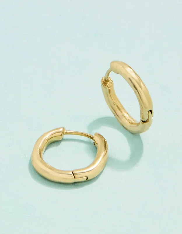 Splash Moonglade Hoop Earrings 15mm