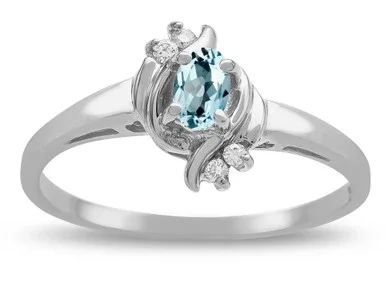 Star K Small Oval 5x3mm Genuine Sky Blue Topaz Bypass Ring – 316104W55