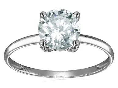 Star K White Topaz Round 7mm Solitaire Engagement Ring – 301326AF6