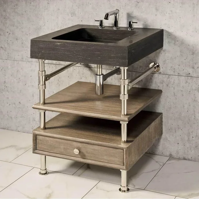 Stone Forest Terra Vanity, 24”, Specify Faucet Drilling If Required