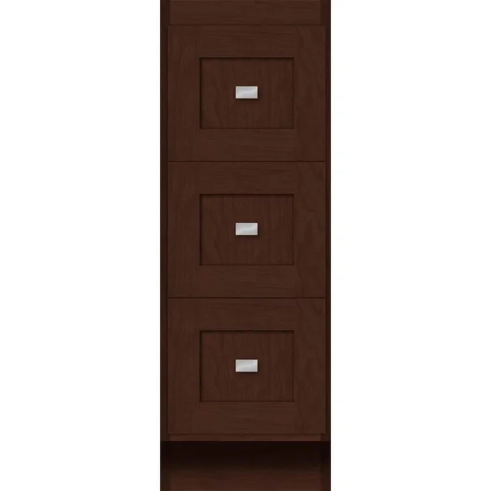 Strasser Woodenworks 12 X 18 X 34.5 Montlake Drawer Bank Shaker Choc Cherry