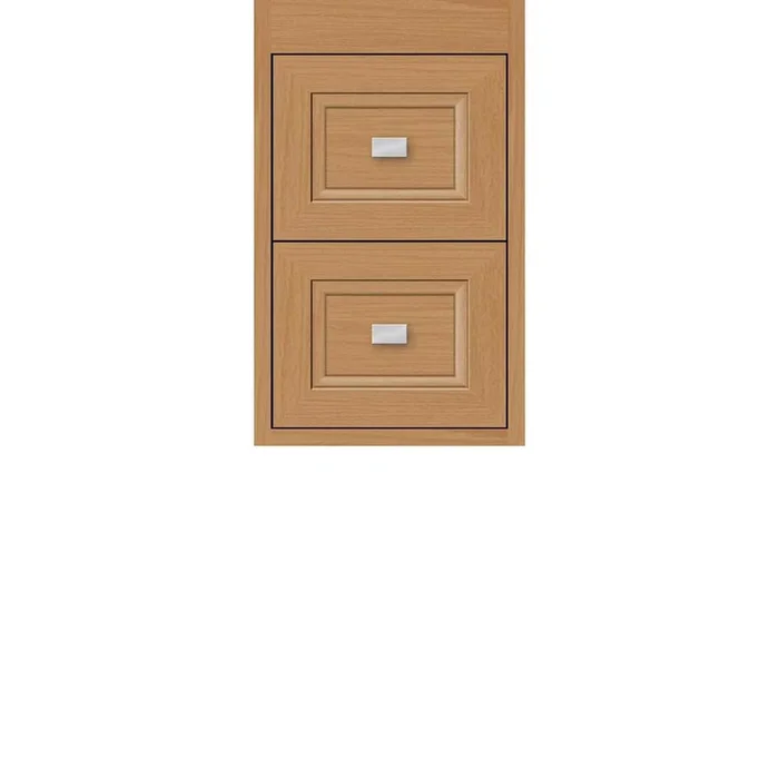 Strasser Woodenworks 12 X 21 X 19.75 Sodo Inset Wall Mount Drw Bank Ogee Miter Nat Oak