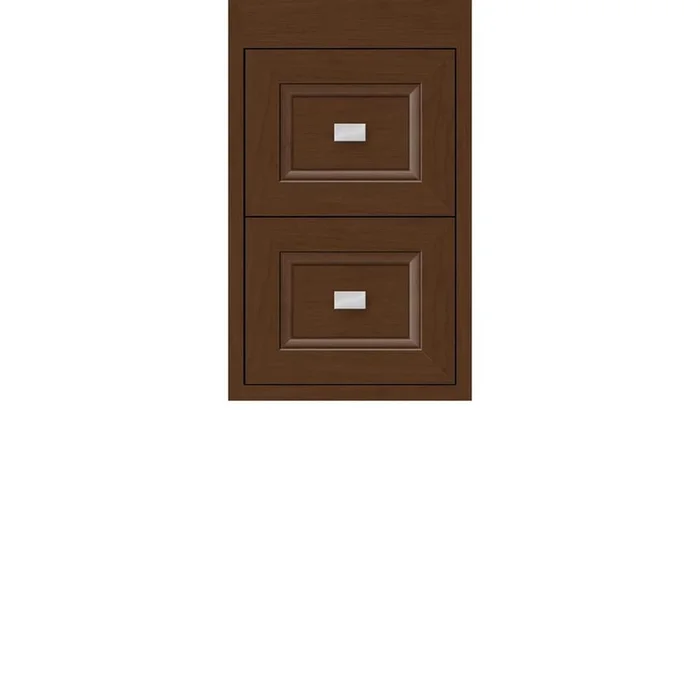 Strasser Woodenworks 12 X 21 X 19.75 Sodo Inset Wall Mount Drw Bank Ogee Miter Pecan Cherry