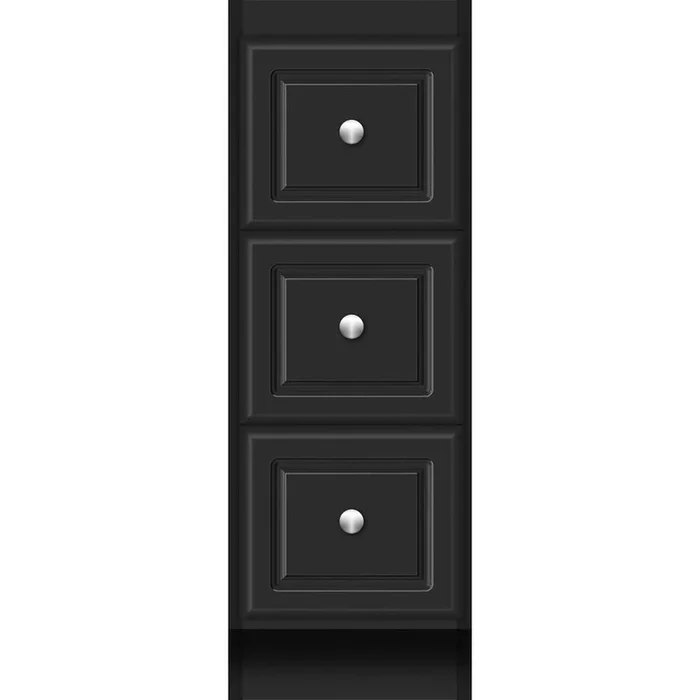 Strasser Woodenworks 12 X 21 X 34.5 Montlake Drawer Bank Ultra Sat Black