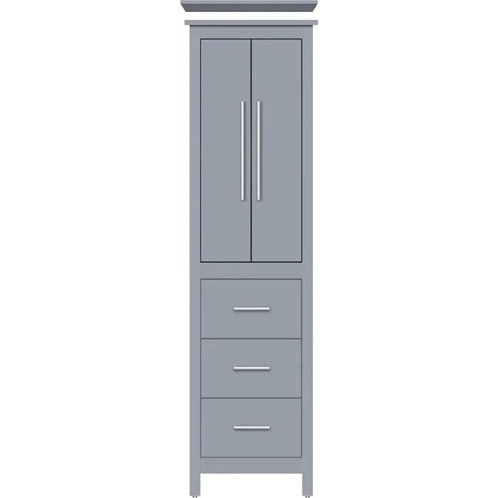 Strasser Woodenworks 19.5 X 21 X 70 Belltown Linen Slab Sat Silver