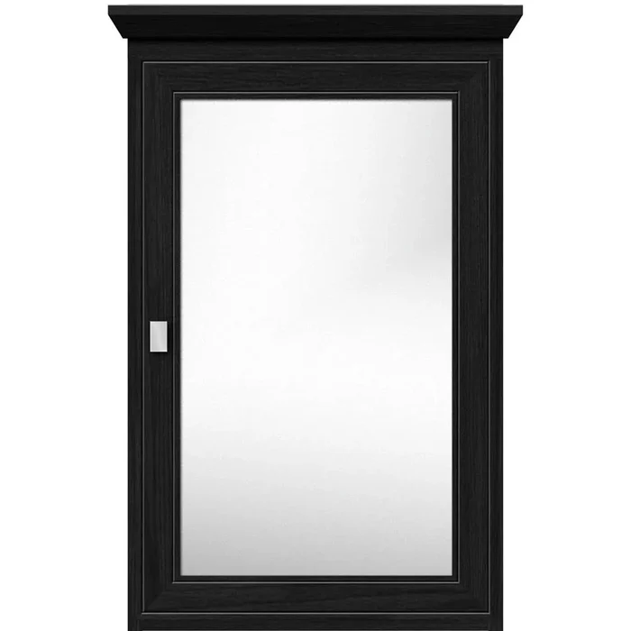 Strasser Woodenworks 19 X 6.5 X 31.5 Single Door Med Cab Deco Miter Midnight Oak