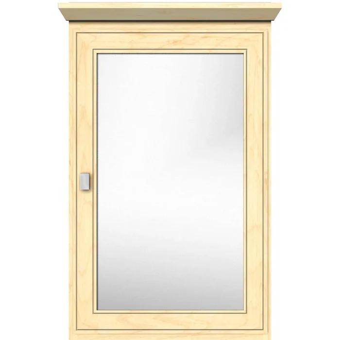 Strasser Woodenworks 19 X 6.5 X 31.5 Single Door Med Cab Deco Miter Nat Maple