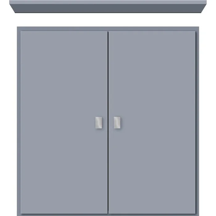 Strasser Woodenworks 24 X 8 X 25 Wall Cubby Slab Sat Silver
