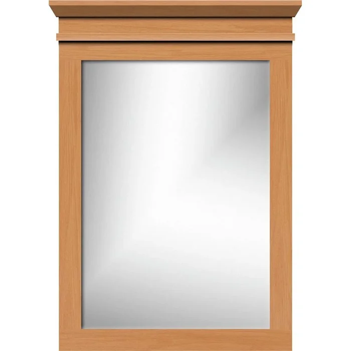 Strasser Woodenworks 26.5 X 2.25 X 35 Crowned Mirror Non-Bev Square Nat Oak
