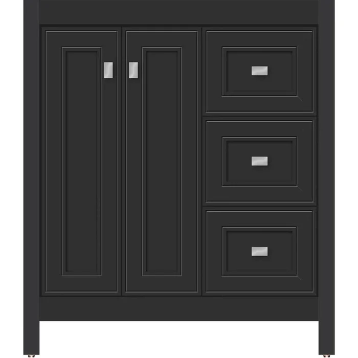 Strasser Woodenworks 30 X 21 X 34.5 Alki View Vanity Deco Miter Sat Black Rh