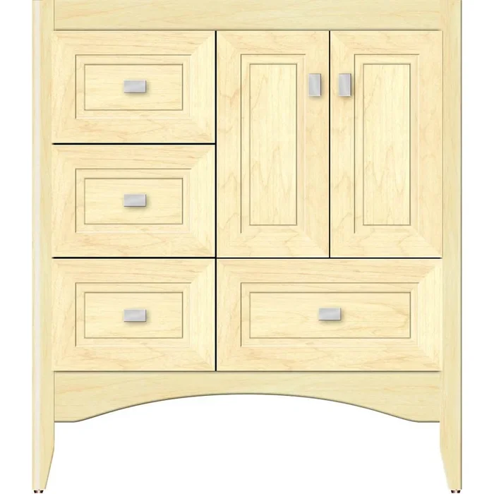 Strasser Woodenworks 30 X 21 X 34.5 Wallingford Vanity Ogee Miter Nat Maple Lh