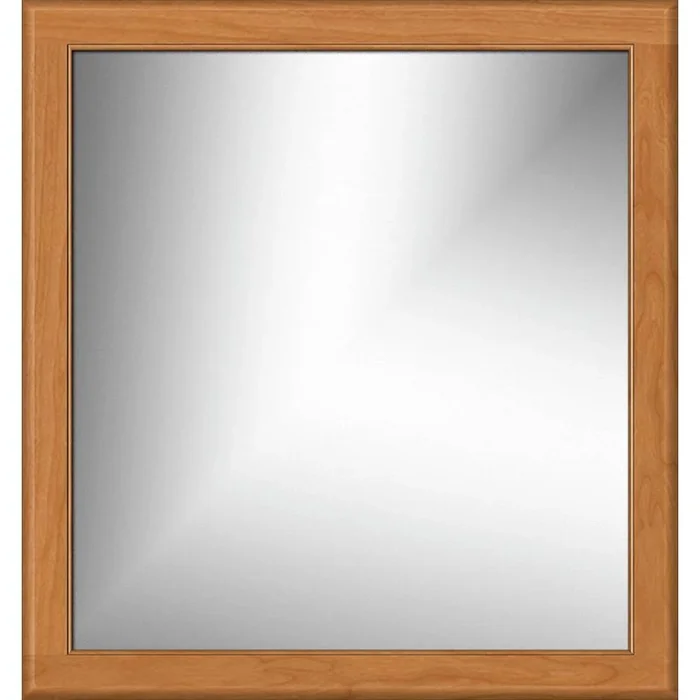 Strasser Woodenworks 30 X .75 X 32 Framed Mirror Non-Bev Round Nat Cherry