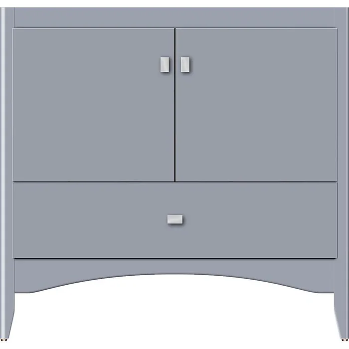 Strasser Woodenworks 36 X 21 X 34.5 Wallingford Town Vanity Slab Sat Silver 3 Drw
