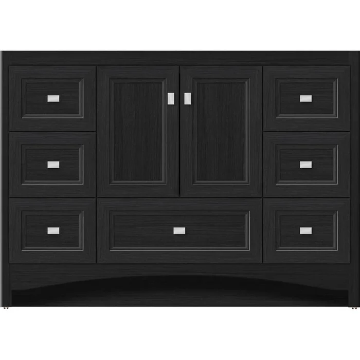 Strasser Woodenworks 48 X 18 X 34.5 Ravenna Vanity Ogee Miter Midnight Oak Sb