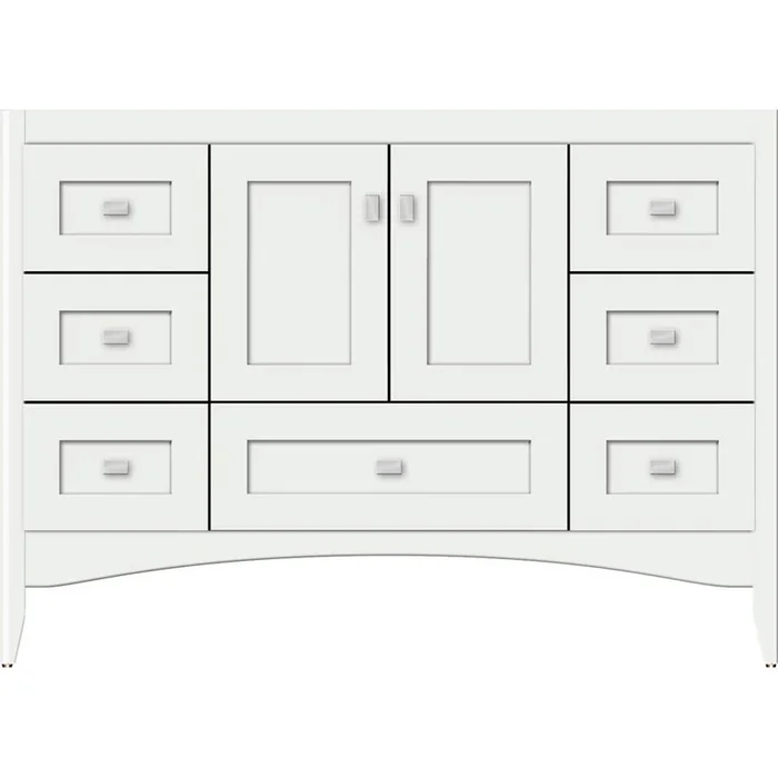 Strasser Woodenworks 48 X 21 X 34.5 Wallingford Town Vanity Shaker Powder Grey 6 Drw