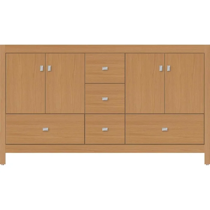 Strasser Woodenworks 60 X 18.5 X 34.5 Alki Essence Vanity Slab Nat Oak Db