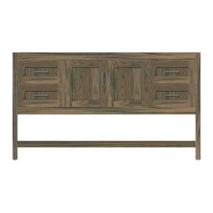 Strasser Woodenworks 60 X 18.5 X 34.5 Alki Spa Vanity Shaker Dusky Oak Sb