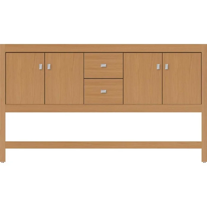 Strasser Woodenworks 60 X 18.5 X 34.5 Alki Spa Vanity Slab Nat Oak Db