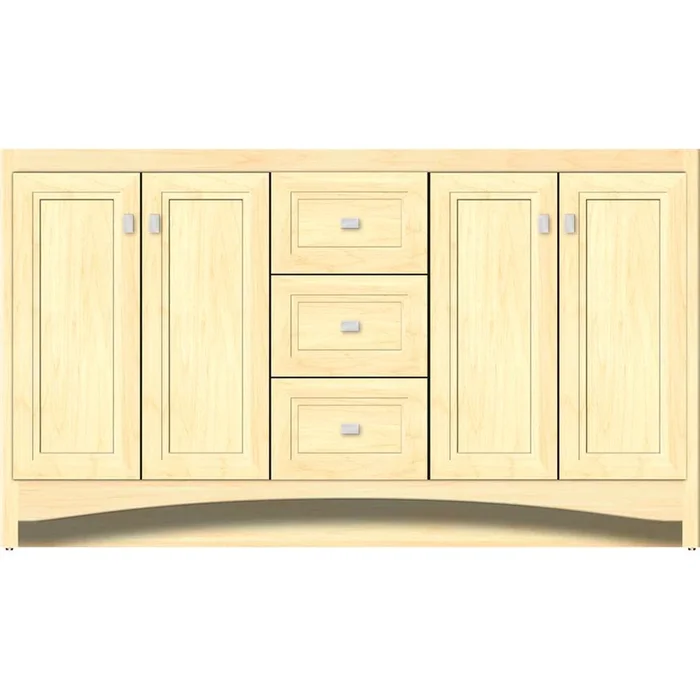 Strasser Woodenworks 60 X 18 X 34.5 Ravenna View Vanity Ogee Miter Nat Maple Db