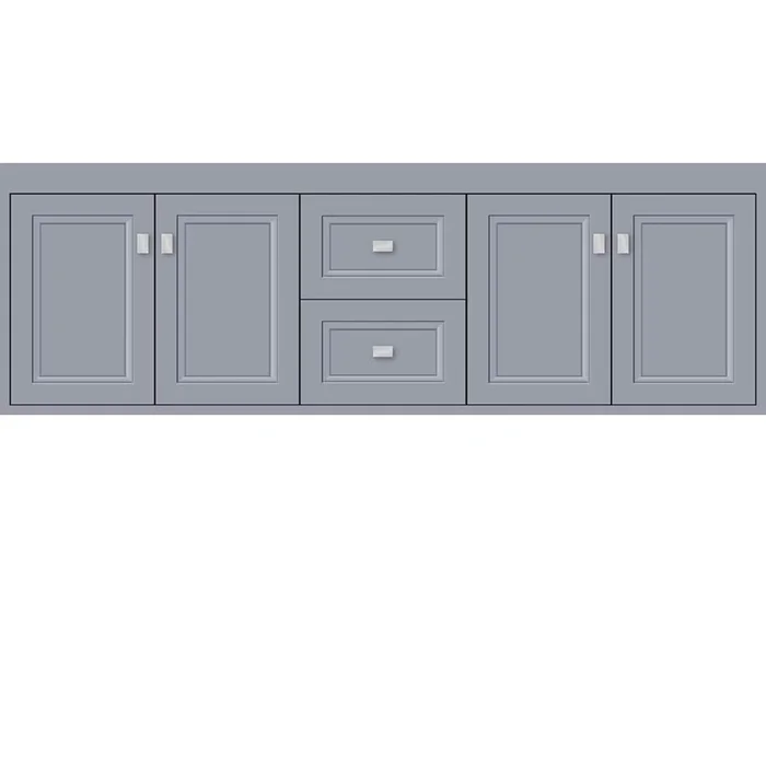 Strasser Woodenworks 60 X 21 X 19.75 Sodo Inset Wall Mount Vanity Ogee Miter Sat Silver Db