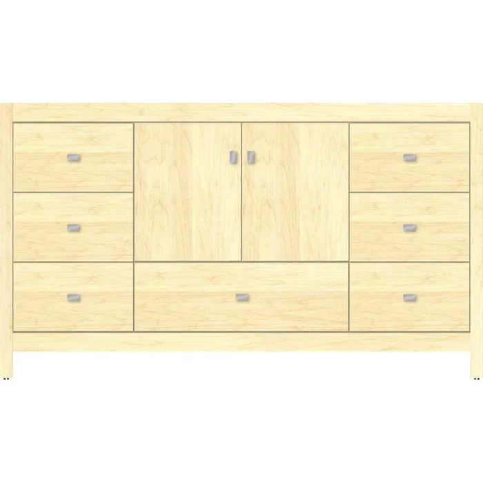 Strasser Woodenworks 60 X 21 X 34.5 Alki Essence Vanity Slab Nat Maple Sb