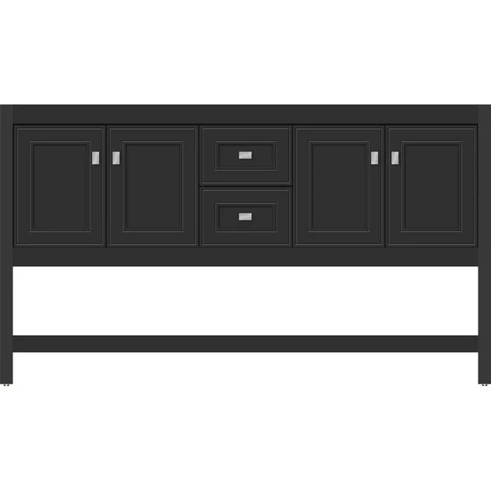 Strasser Woodenworks 60 X 21 X 34.5 Alki Spa Vanity Deco Miter Sat Black Db
