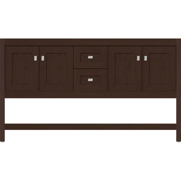 Strasser Woodenworks 60 X 21 X 34.5 Alki Spa Vanity Shaker Choc Cherry Db
