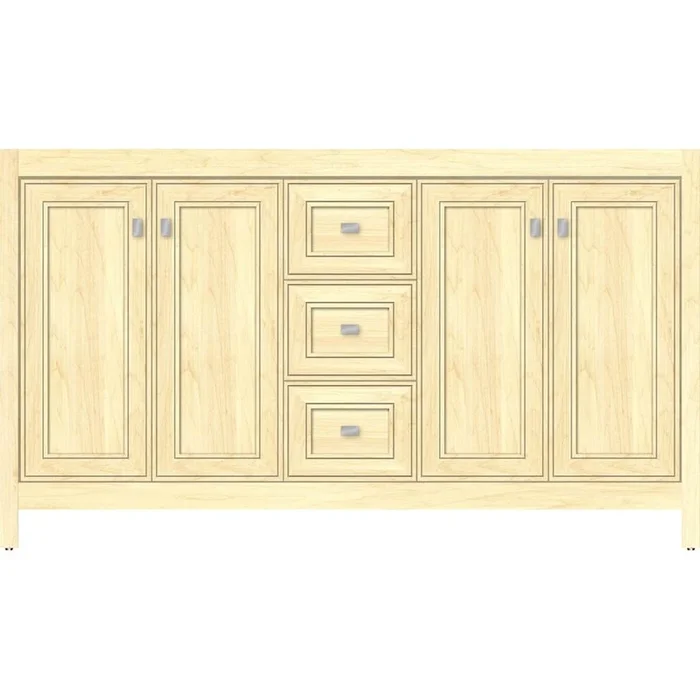 Strasser Woodenworks 60 X 21 X 34.5 Alki View Vanity Deco Miter Nat Maple Db