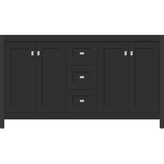Strasser Woodenworks 60 X 21 X 34.5 Alki View Vanity Shaker Sat Black Db