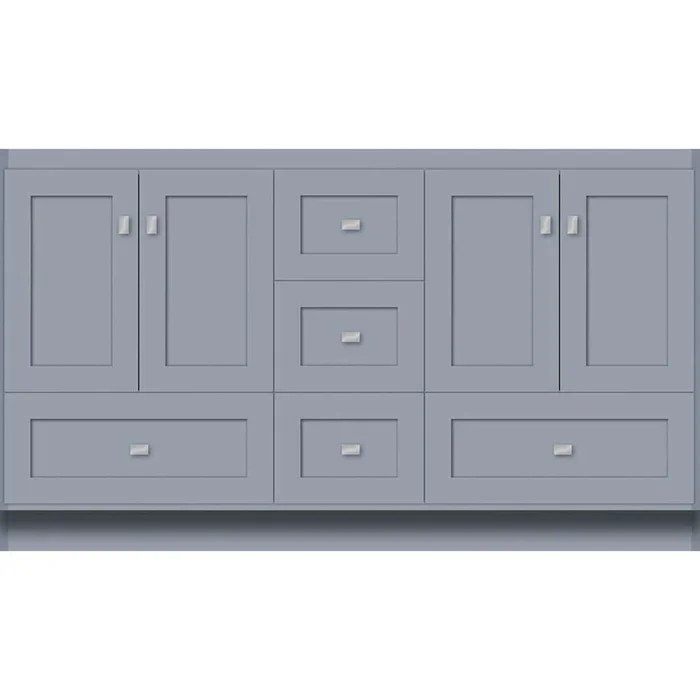 Strasser Woodenworks 60 X 21 X 34.5 Montlake Vanity Shaker Sat Silver Db