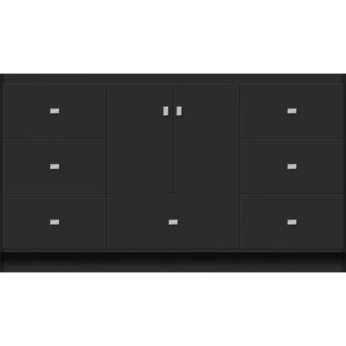 Strasser Woodenworks 60 X 21 X 34.5 Montlake Vanity Slab Sat Black Sb