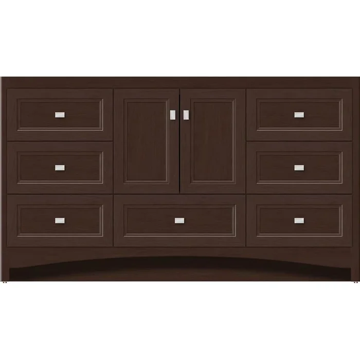 Strasser Woodenworks 60 X 21 X 34.5 Ravenna Vanity Ogee Miter Choc Cherry Sb