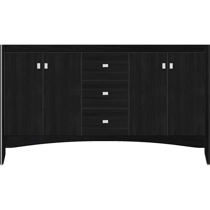 Strasser Woodenworks 60 X 21 X 34.5 Wallingford View Vanity Slab Midnight Oak Db
