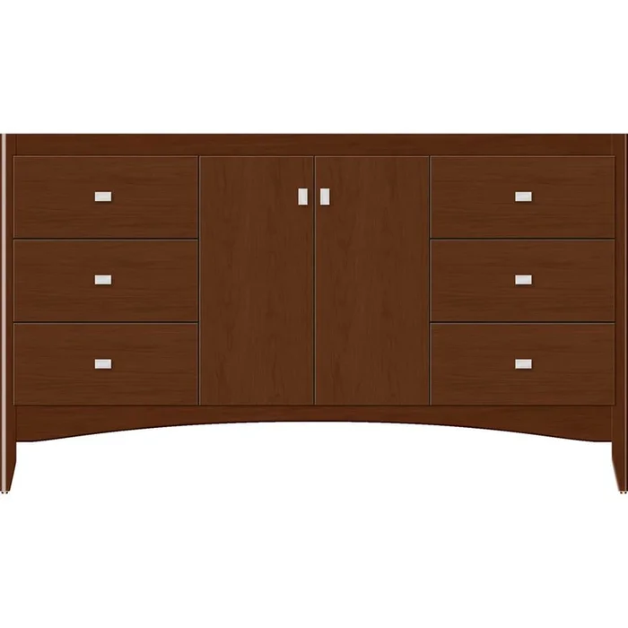 Strasser Woodenworks 60 X 21 X 34.5 Wallingford View Vanity Slab Pecan Cherry Sb