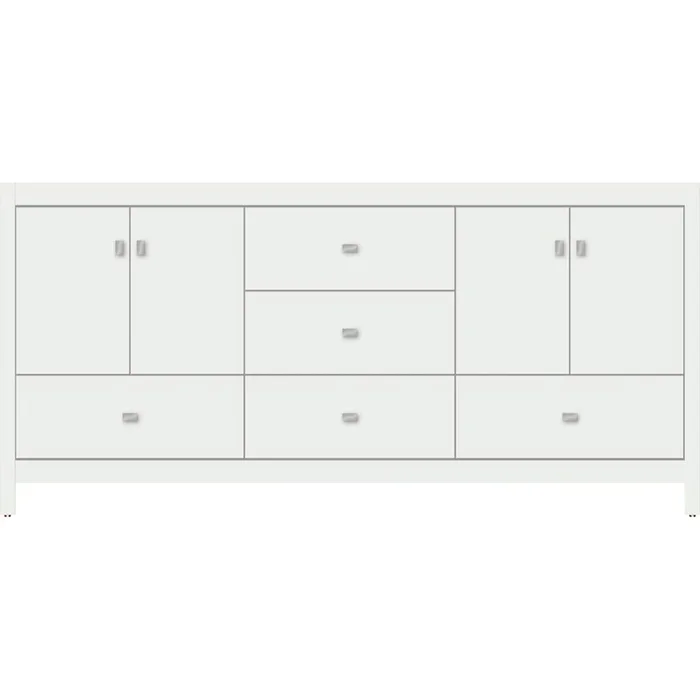 Strasser Woodenworks 72 X 18.5 X 34.5 Alki Essence Vanity Slab Powder Grey Db