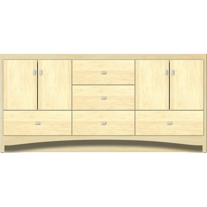 Strasser Woodenworks 72 X 18 X 34.5 Ravenna Vanity Slab Nat Maple Db