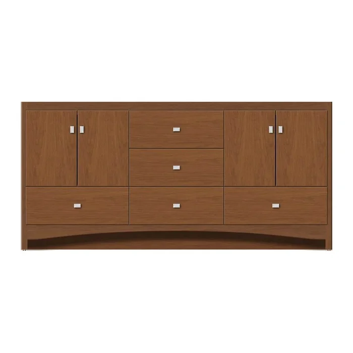 Strasser Woodenworks 72 X 18 X 34.5 Ravenna Vanity Tiered Miter Cinn Cherry Db