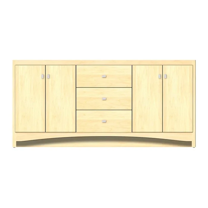 Strasser Woodenworks 72 X 18 X 34.5 Ravenna View Vanity Tiered Miter Nat Maple Db