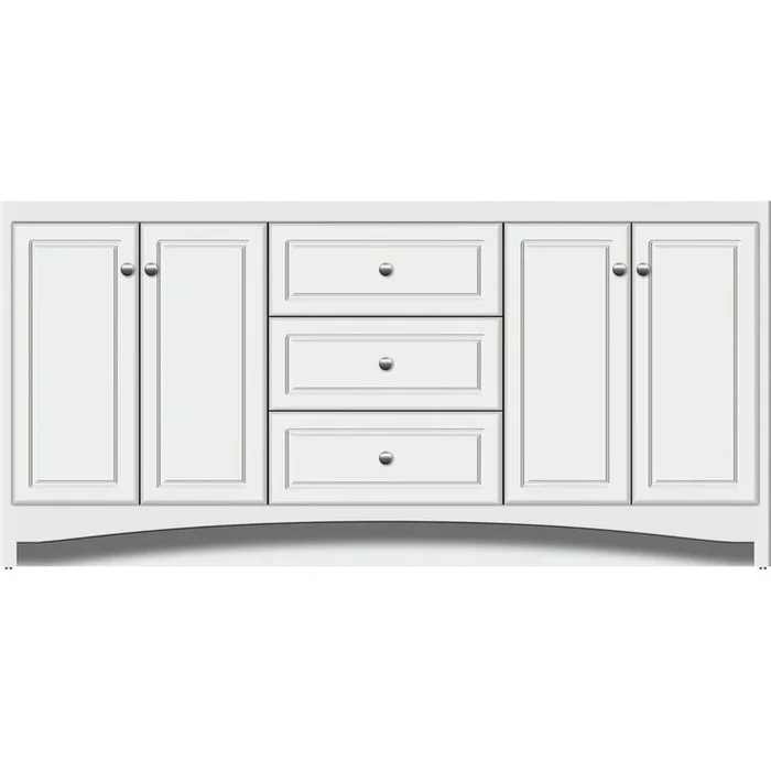 Strasser Woodenworks 72 X 18 X 34.5 Ravenna View Vanity Ultra Powder Grey Db