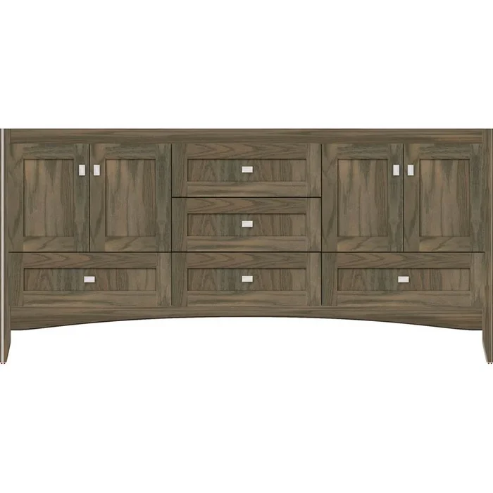 Strasser Woodenworks 72 X 18 X 34.5 Wallingford Vanity Shaker Dusky Oak Db