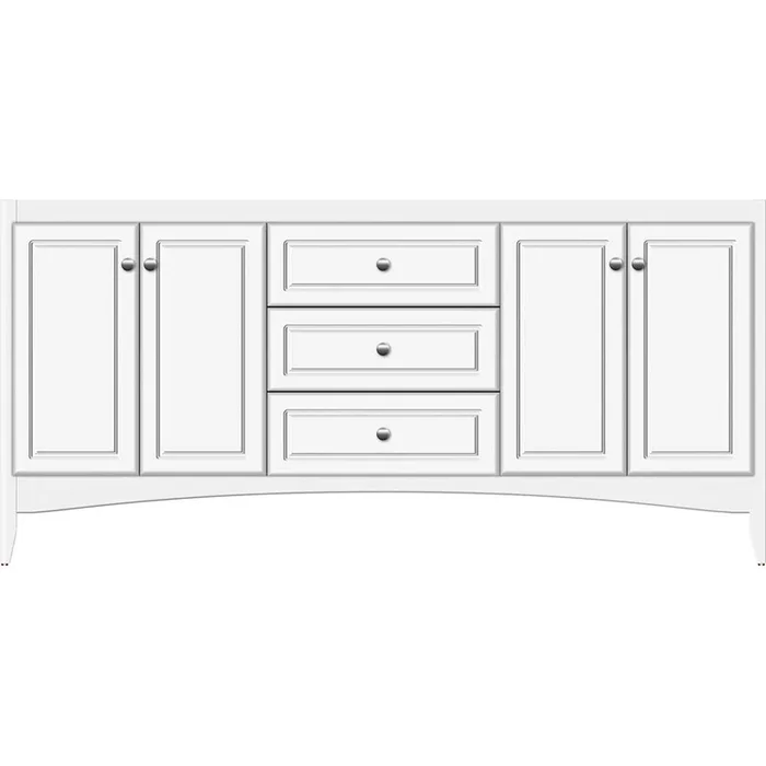 Strasser Woodenworks 72 X 18 X 34.5 Wallingford View Vanity Ultra Sat White Db