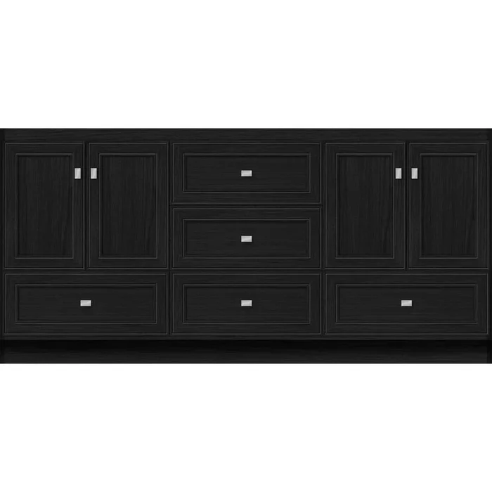Strasser Woodenworks 72 X 21 X 34.5 Montlake Vanity Deco Miter Midnight Oak Db