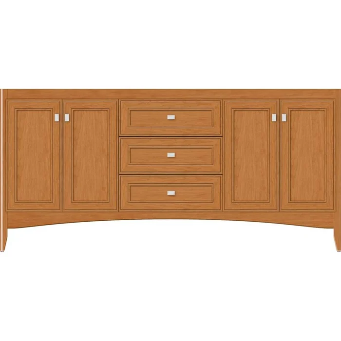 Strasser Woodenworks 72 X 21 X 34.5 Wallingford View Vanity Deco Miter Nat Cherry Db